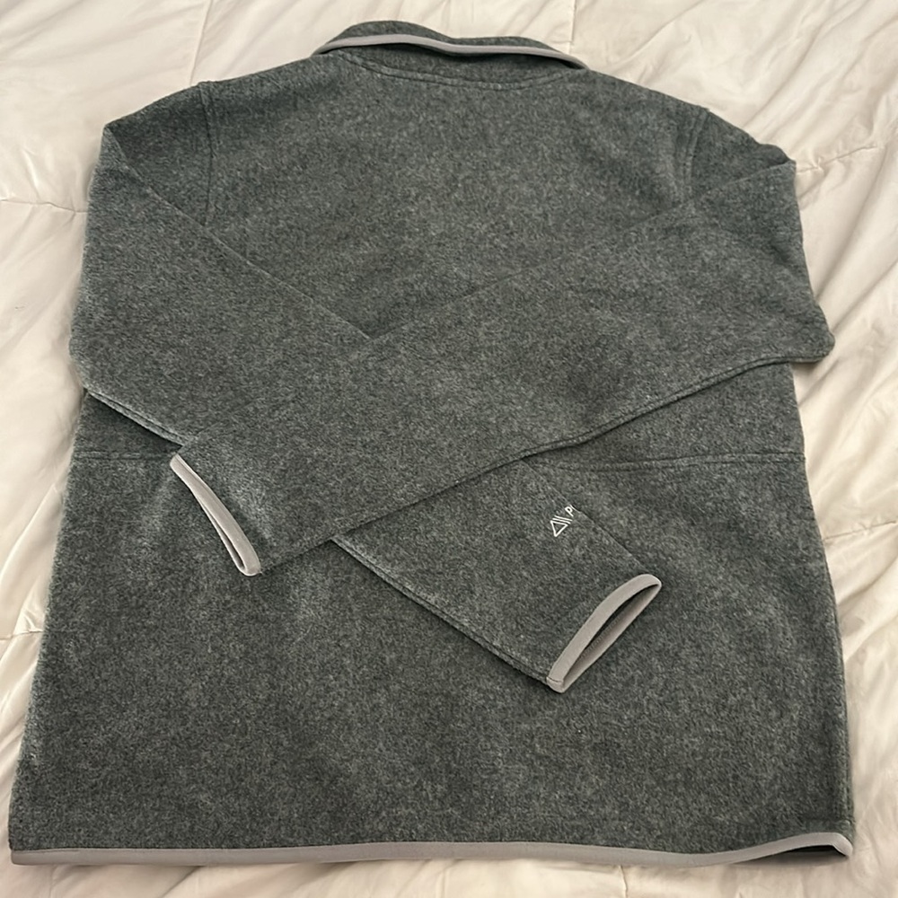 NWT The North Face Alpine Polartec 100 Half-Snap Jacket in Heather Grey - Picture 10 of 10